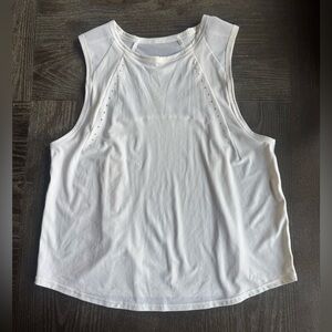 DISCOUNTED lululemon athletica AS-IS White Muscle Tank Top with Mesh Back NO TAG